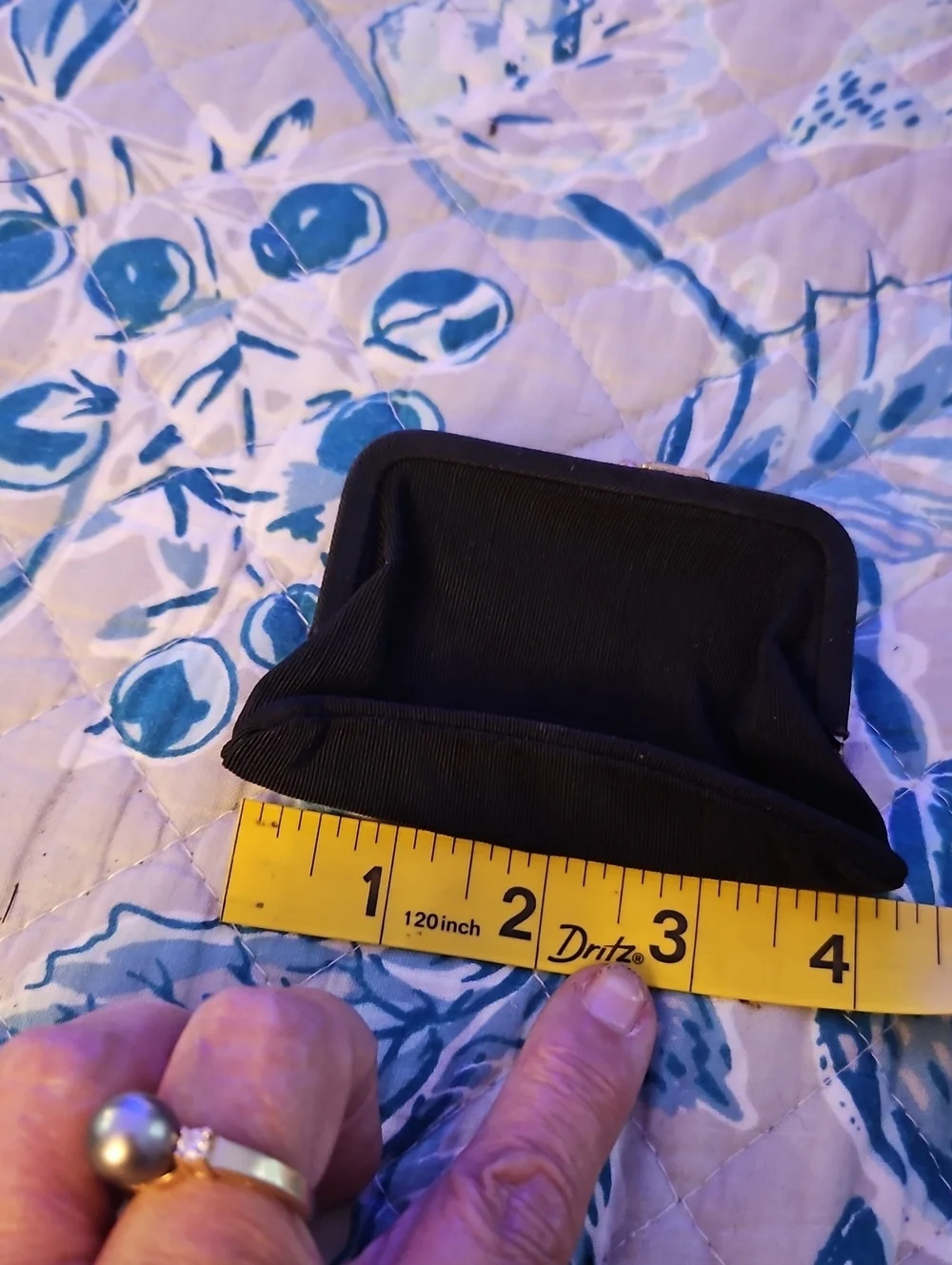 Vintagr Raw SilkBlack Quilted Clutch with Gold Chain Strap And Mini Coin Pouch